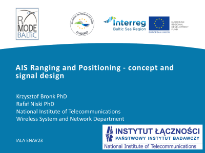 Bronk_2019_IALA_ENAV23_AIS Ranging and Positioning - concept and signal design