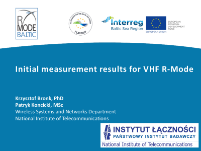 Bronk_2019_IALA_R-Mode_Workshop_Measurement results for R-Mode VHF