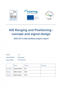 R-Mode Baltic- AIS Ranging and Positioning - concept and signal design